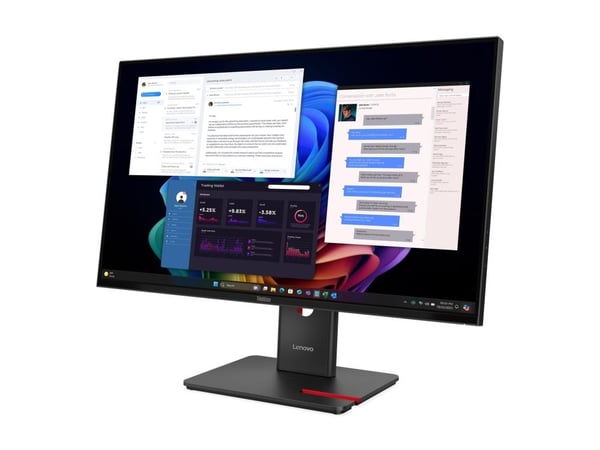 Lenovo ThinkVision T27UD-40 - LED-skjerm - 27" - 3840 x 2160 4K @ 60 Hz - IPS - 350 cd/m² - 1500:1 - HDR10 - 4 ms - HDMI, DisplayPort, USB-C - ekli...
