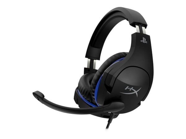 HyperX Cloud Stinger - Gaming - hodesett - full størrelse - kablet - 3,5 mm jakk - svart, blå - for Sony PlayStation 4, Sony PlayStation 5
