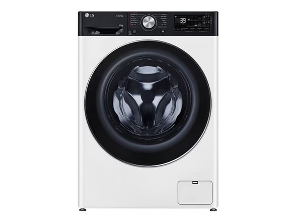 LG Serie R7 F4WR711S3HA - Vaskemaskin - Wi-Fi - bredde: 60 cm - dybde: 62 cm - høyde: 85 cm - frontileggelse - 11 kg - 1400 rpm - hvit