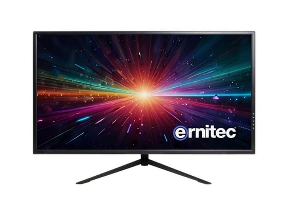 Ernitec - LED-skjerm - 32" - 3840 x 2160 4K - 350 cd/m² - 1000:1 - 5 ms - 3xHDMI, DisplayPort - høyttalere - svart