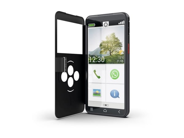Emporia emporiaSMART.7lite, 13,8 cm (5.45"), 6 GB, 128 GB, 13 MP, Android 15, Sort