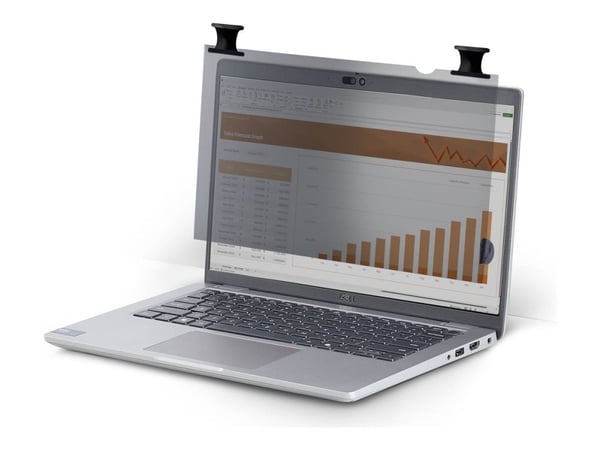 Startech - Notebookpersonvernsfilter (horisontal) - 2-veis - lim, hengselfliker, vippehengsler - 14.1" - svart