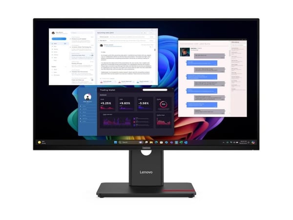 Lenovo ThinkVision T27UD-40 - LED-skjerm - 27" - 3840 x 2160 4K @ 60 Hz - IPS - 350 cd/m² - 1500:1 - HDR10 - 4 ms - HDMI, DisplayPort, USB-C - ekli...