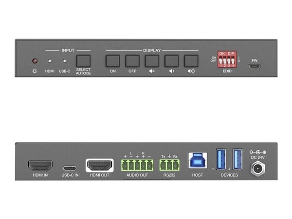 PureTools PT-PSW-21C, HDMI, USB Type-C, lajittelu, 60 Hz, 15 m, 2160p