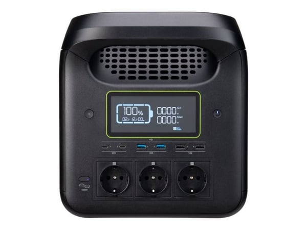 Acer APS321 - Bärbar kraftstation - AC 220-240 V/ DC 13-45/12/24 V - 1800 Watt - litium järn fosfat - 24 Ah - 1229 Wh - utgångskontakter: 11 - EU -...