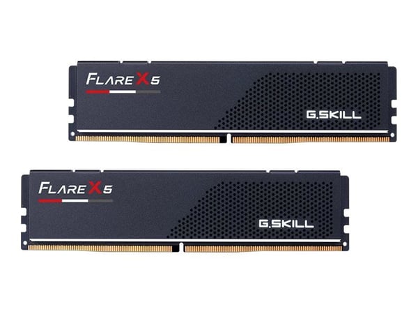 G.Skill Flare X5 - DDR5 - sats - 128 GB: 2 x 64 GB - DIMM 288-pin låg - 6000 MT/s / PC5-48000 - CL32 - 1.40 V - ej buffrad - icke ECC - mattsvart