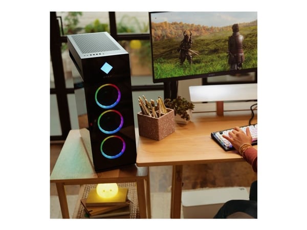 OMEN 45L by HP GT22-3019no - AI PC - microATX gaming - Core Ultra 7 265K / inntil 5.5 GHz - RAM 32 GB - SSD 1 TB - NVMe - GeForce RTX 5080 - Gigabi...