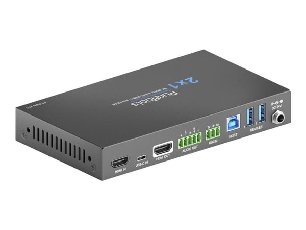 PureTools PT-PSW-21C, HDMI, USB Type-C, lajittelu, 60 Hz, 15 m, 2160p