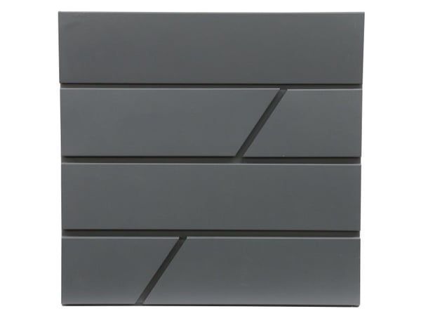 Postkasse husholdning PW-612-6, grå, 10,5 cm x 37,1 cm x 36,2 cm