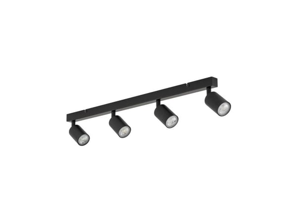 TK Lighting spotlampa TOP GU10 4x10W BK