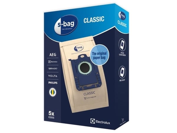 Electrolux E200S, Dammpåse, Vit