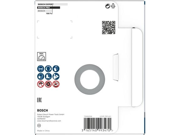 Bosch 2 608 601 762, Slipeskive, Flatt senter, Betong, Bosch, 2,22 cm, 12,5 cm