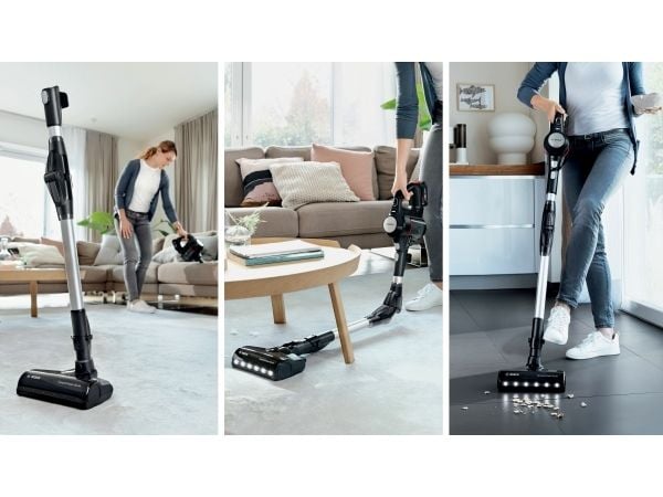 Bosch BCS711PET, Støvsuger med stang, Uten pose, Sort, Rød, 0,3 l, Tyskland, Tørr