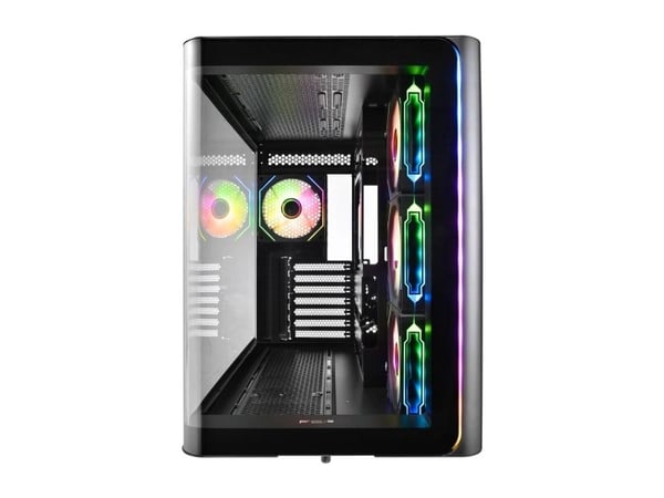 FSP M580-BA, Midi Tower, PC, Svart, ATX, Micro ATX, Mini-ITX, Glass, SPCC, Spilling