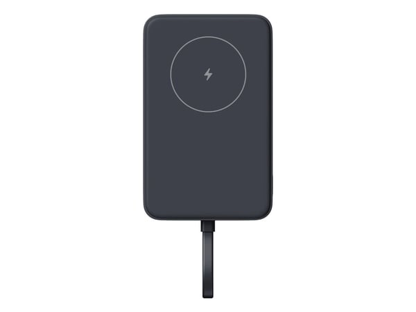 Xiaomi WPB1007MI - Trådløs nødlader - integrated cable - Li-Ion - 10000 mAh - 37 Wh - 33 watt - 3 A - Fast Charge - 2 utgangskontakter (24 pin USB-...