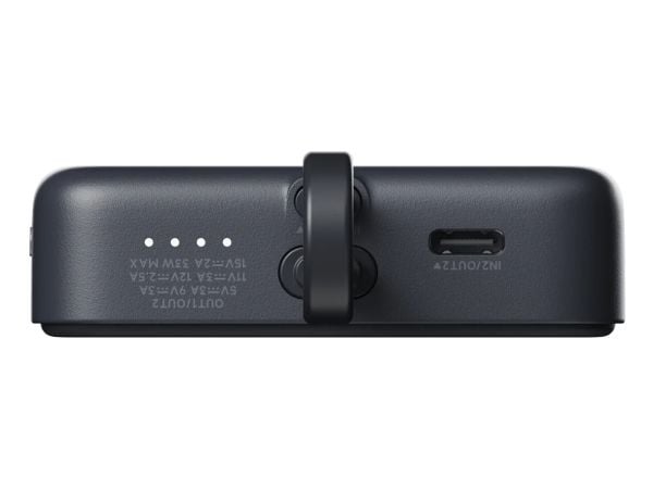 Xiaomi WPB1007MI - Trådløs nødlader - integrated cable - Li-Ion - 10000 mAh - 37 Wh - 33 watt - 3 A - Fast Charge - 2 utgangskontakter (24 pin USB-...