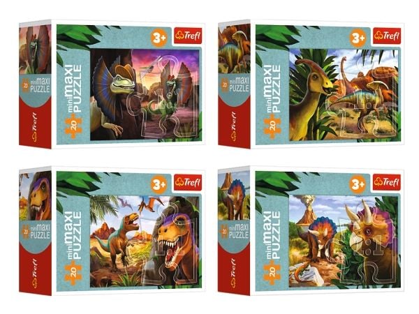 Trefl 56036, 20 stykker, Dinosaurer, 3 år