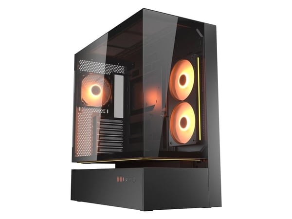 COUGAR CGR-2DA4B, Midi Tower, PC, musta, ATX, CEB, mikro ATX, Mini-ITX, Lasi, Terästä, Pelaaminen COUGAR CGR-2DA4B, Midi Tower, PC, musta, ATX, CEB, mikro ATX, Mini-ITX, Lasi, Terästä, Pelaaminen