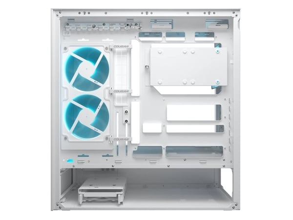 COUGAR CGR-2DA4W, Midi Tower, PC, Vit, ATX, CEB, micro ATX, Mini-ITX, Glas, Stål, Spela