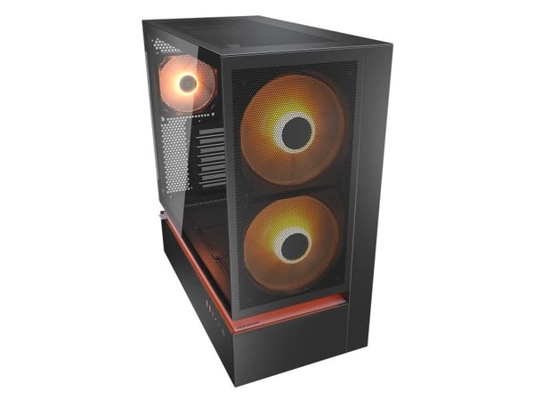 COUGAR CGR-2DA4B-M, Midi Tower, PC, musta, ATX, CEB, mikro ATX, Mini-ITX, Lasi, Terästä, Pelaaminen