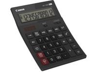 Canon AS-1200 - Skrivebordskalkulator - 12 sifre - solpanel, batteri - mørk grå