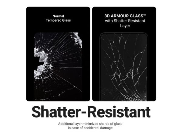 Crong 3D Armour Glass - Herdet glass for iPhone 17 + monteringsramme