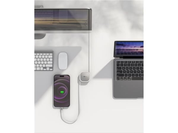 Goobay 77425, 1 m, USB C, USB C, USB 2.0, 0,48 Gbit/s, Sølv, Hvit