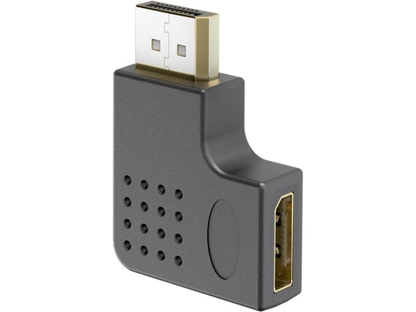 Goobay 77132, DisplayPort, DisplayPort, Hankjønn, Hunkjønn, Rett, Venstre