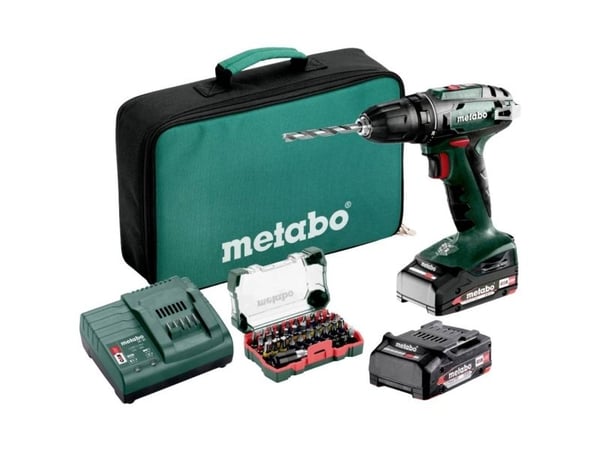 Metabo BS 18, Boremaskin med pistolgrep, Nøkkelløs, 1 cm, 1600 RPM, 2 cm, 1 cm