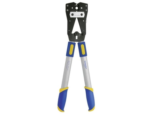 Syncro-puristustyökalu kaapelikengille ja -johtimille (DIN 46235/DIN 46267 osa 1) 25-150 mm2 Syncro-puristustyökalu kaapelikengille ja -johtimille (DIN 46235/DIN 46267 osa 1) 25-150 mm2