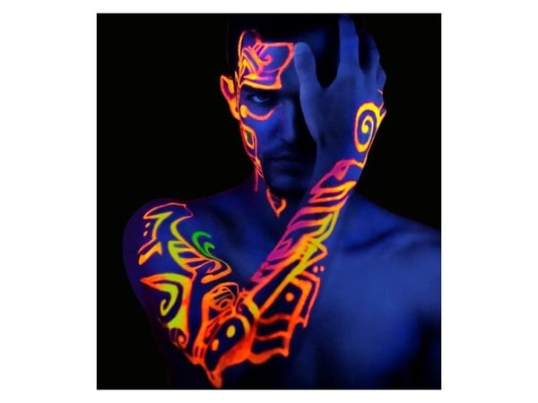 Neon UV sminkestift sæt, 6 stk