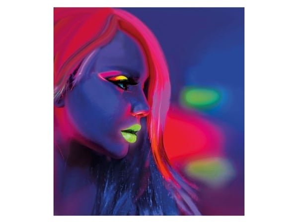 Neon UV sminkestift sæt, 6 stk