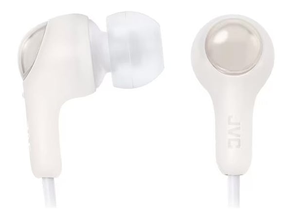 JVC HA-FR9UC - Gumy Connect - ørepropper med mikrofon - i øret - kablet - USB-C - hvit