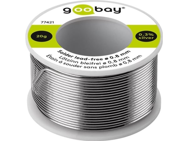 Lyijytön juote, ø 0,8 mm, 20 g