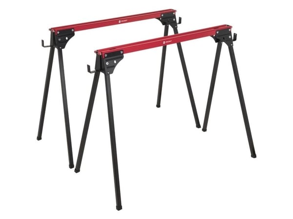 TOOLCRAFT TO-10311633 Teräksinen sahanjalka kokoontaitettava 230 kg (S x K) 965 mm x 480 mm 3,9 kg 2 kpl 2 kpl