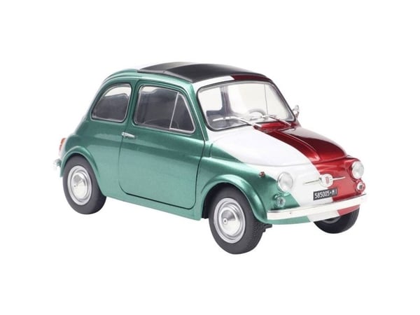 Solido personbilmodell Fiat 500 TRIBUTE TO ITALIA 1965 ferdig modell