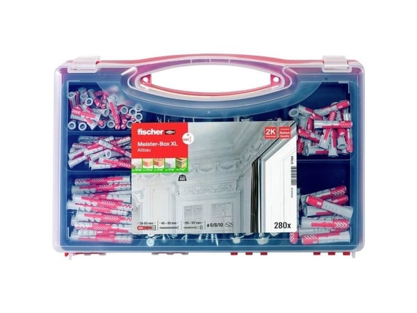 fischer 577865 Meister-Box XL Altbau+ S Sortimentboks for plugger (577865)