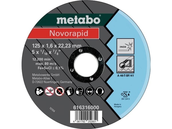 Metabo kappeskive 125 mm 22,23 mm 25 stk
