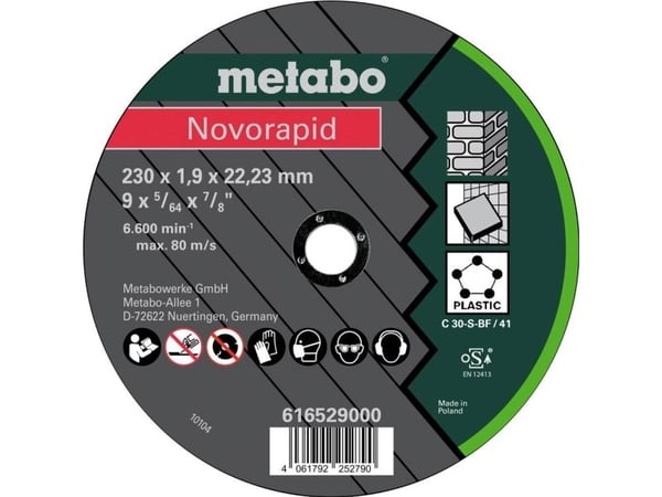 Metabo 616529000 Leikkuukiekko 230 mm 22,23 mm 25 kpl 25 kpl
