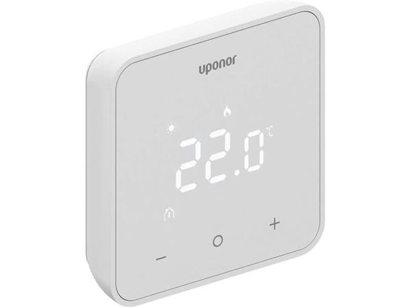 Uponor smatrix base digital termostat ledningsført D+RH T-247 BUS hvid Uponor smatrix base digital termostat ledningsført D+RH T-247 BUS hvid