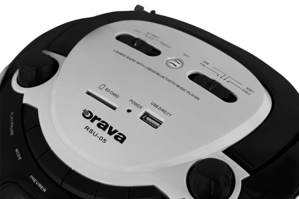 Orava RSU-05, Bærbar, Digitalt, AM, FM, SW, 86,5 - 108,8 MHz, 518 - 1650 kHz, 4,4 W