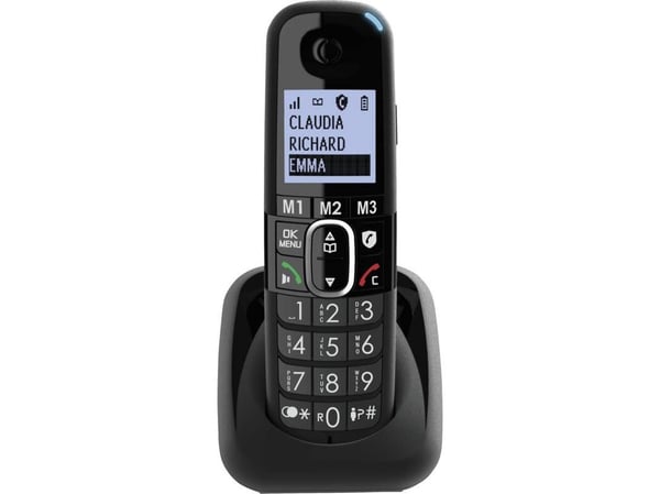 Amplicomms BigTel 1582 Duo - Trådlös telefon - DECT + 1 extra handuppsättning