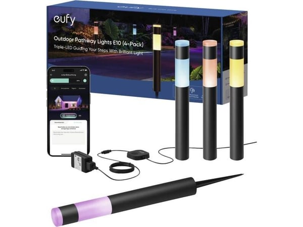 Eufy T8L30311, Gulvlys, Flerfarget, Aluminium, IP65, Camping, Hage, Gulvmontering