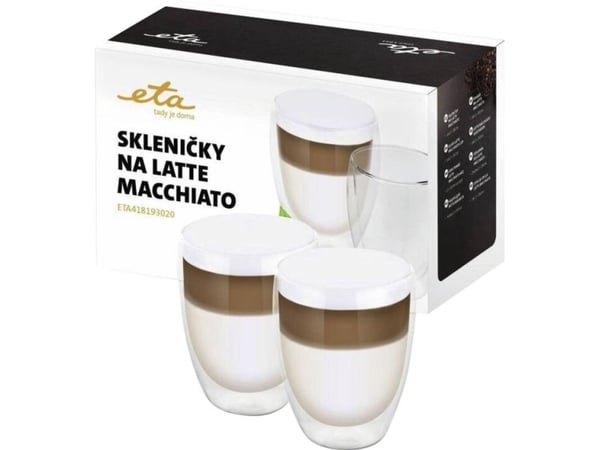 ETA | Latte Macchiato Glasses | ETA418193020 | For coffee | 2 pc(s) | Dishwasher proof