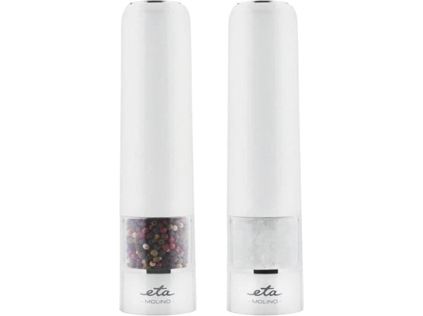 ETA | Salt og pepperkvern | Molino ETA092890000 | Elektrisk | Kroppsmateriale Plast | AAA | Hvit
