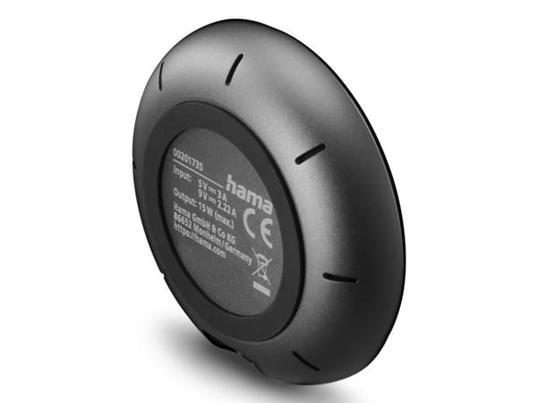 Hama 00201735, Innendørs, USB, Trådløs lading, Svart
