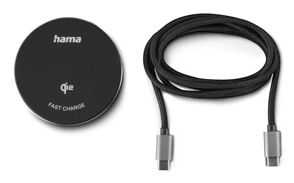 Hama 00201735, Innendørs, USB, Trådløs lading, Svart