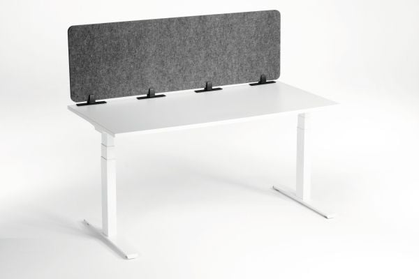 DURABLE sammenleggbar borddeler 1,60 m PET-filt/50 cm skjermhøyde