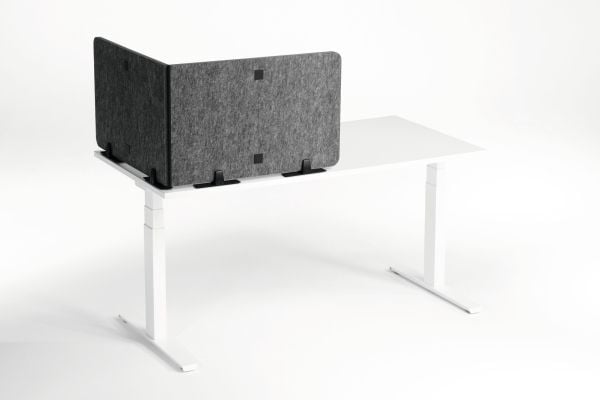 DURABLE sammenleggbar borddeler 1,60 m PET-filt/50 cm skjermhøyde