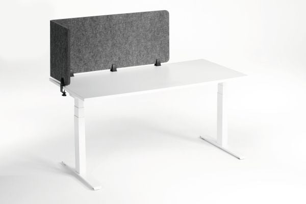DURABLE sammenleggbar borddeler 1,60 m PET-filt/50 cm skjermhøyde